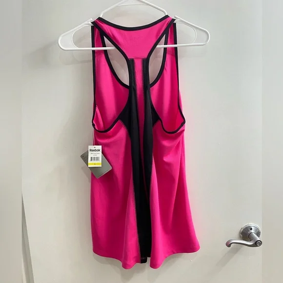 Reebok Pink and black Workout Tank Top Size L - Picture 2 of 9